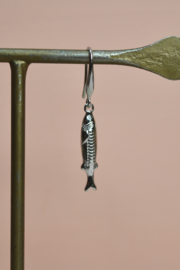 La Sardina Single Earring  - Silver Plated