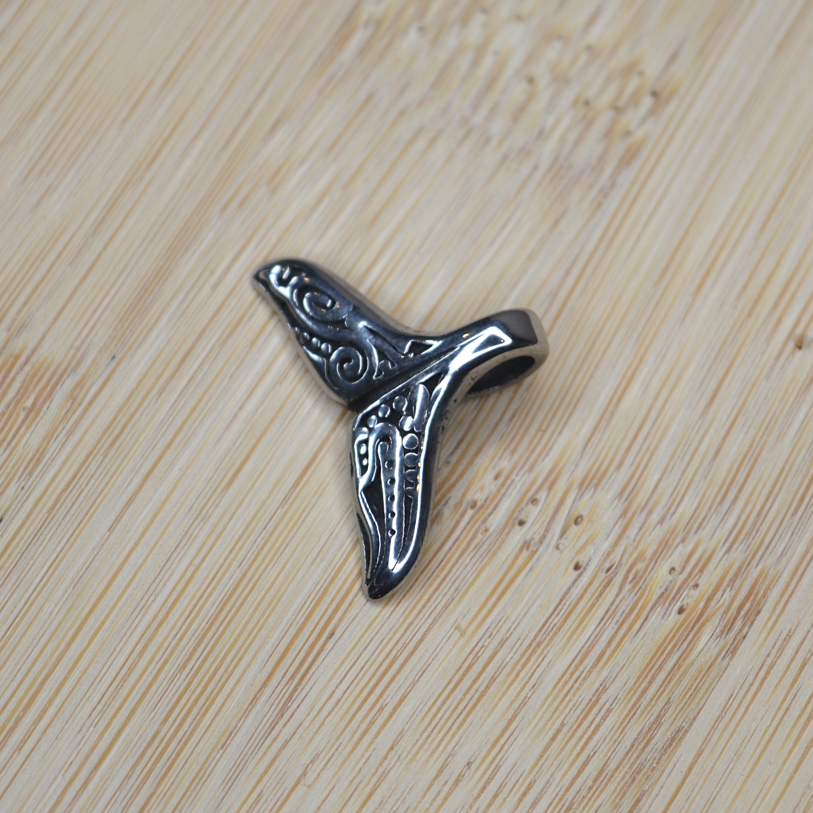 Whale Tail Pendant Stainless Steel