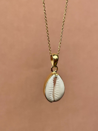 Cowrie Shell Pendant Gold Vermeil 