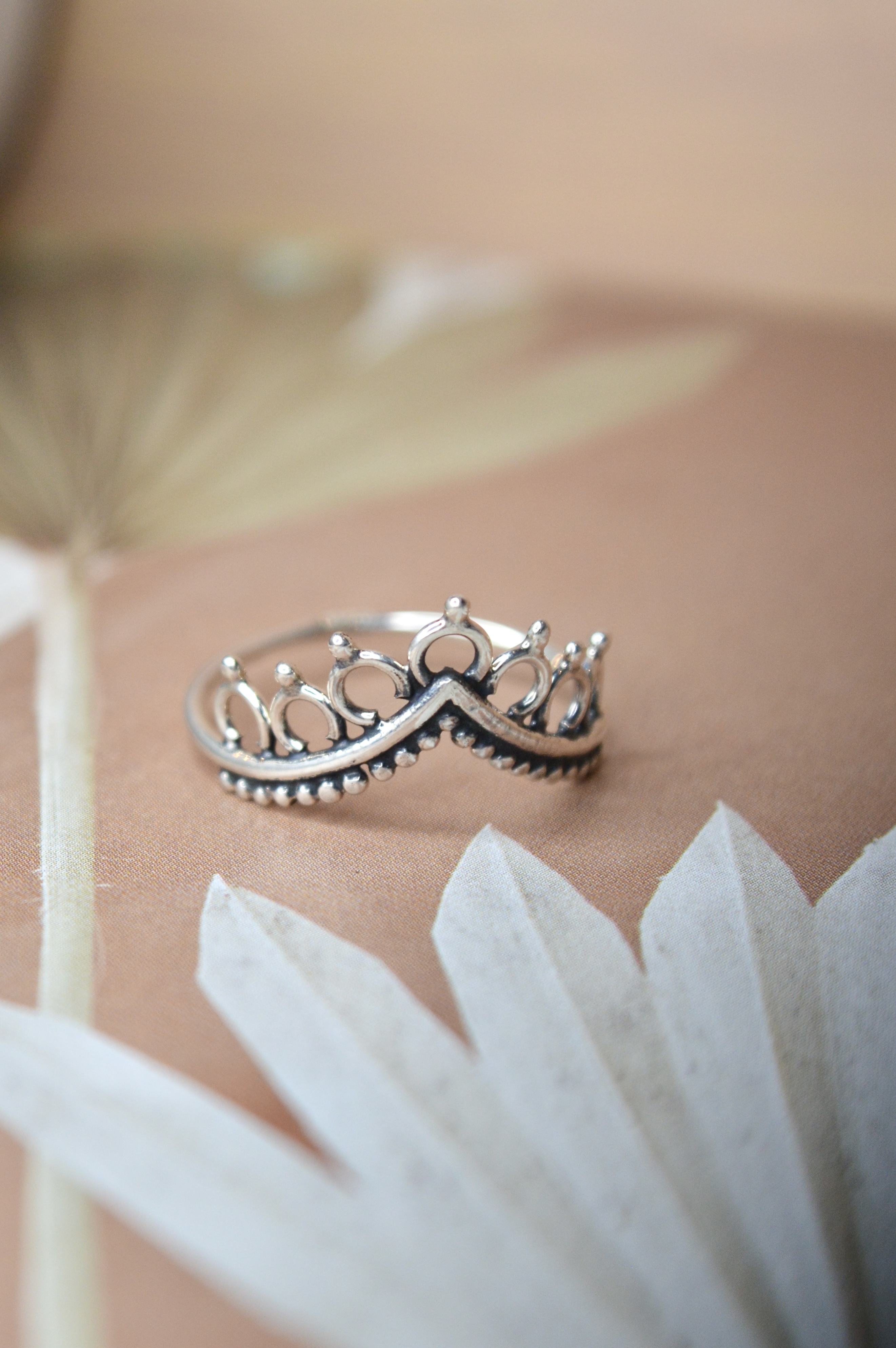 Crown Ring Sterling Silver