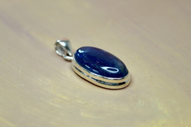 Oval Kyaniet Hanger - Sterling Zilver