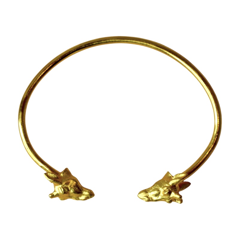Giraffe Bangle / Brass Armband