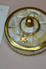 Brass Swallow Earchains