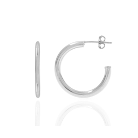 Hoop Studs Sterling Silver Oorstekers 19mm