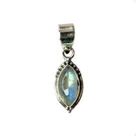 Rainbow Moonstone Pendant Sterling Silver