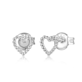 Open Heart Sterling Silver Studs / Oorstekers