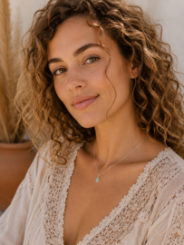 Amazoniet Ketting - Sterling Silver