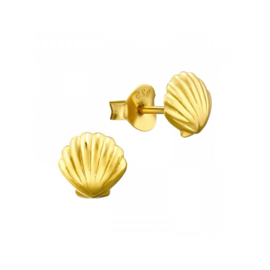 Shell Earstuds Gold Vermeil