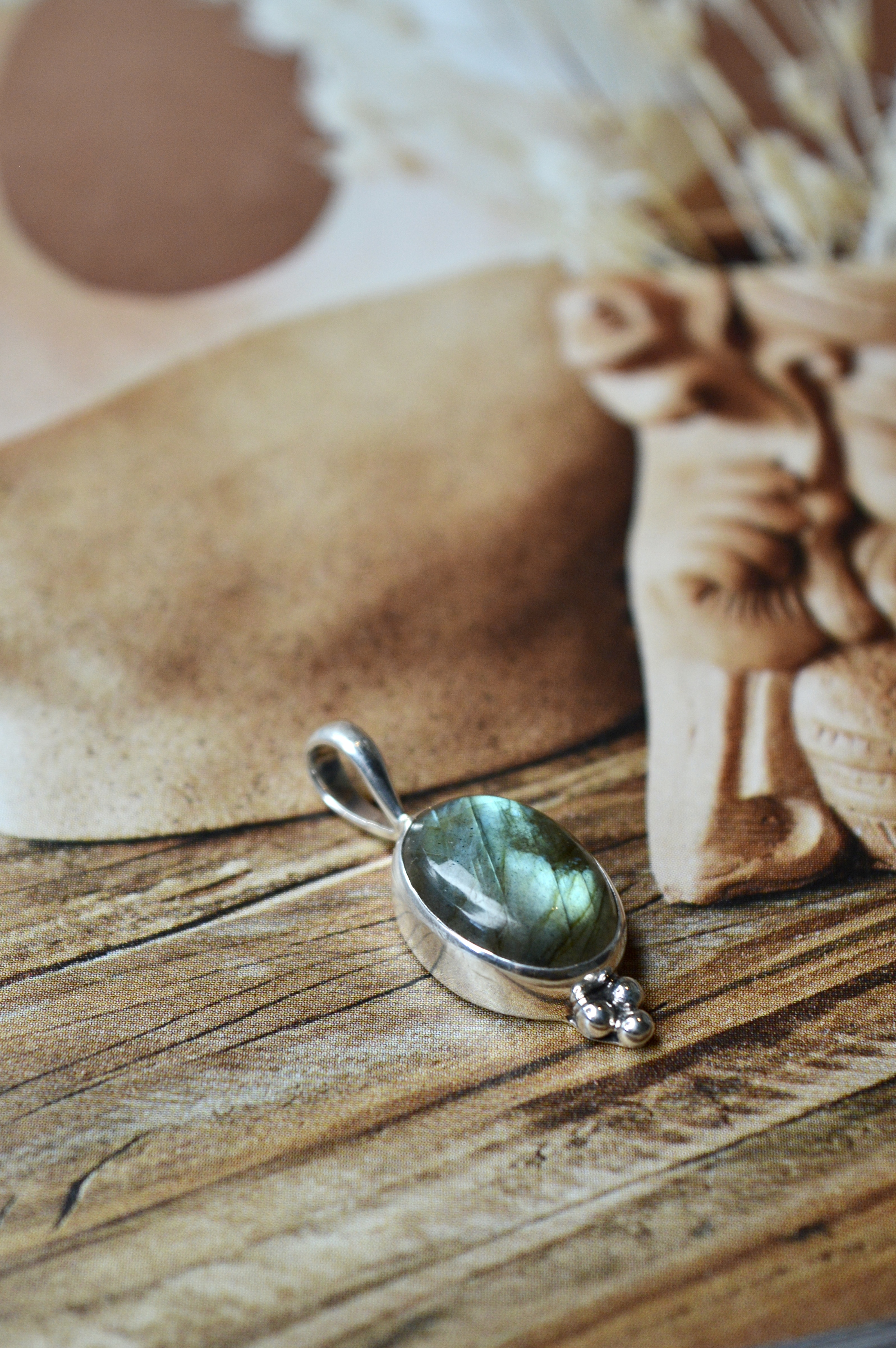 Labradorite Sangeh Pendant Sterling Silver