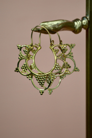 Bohemian Hoops - Brass