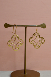 Boho Klaver Oorbellen - Gold Plated