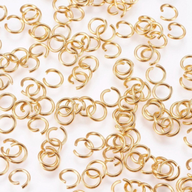 Buigringen 5x0.7mm Goud RVS (1 gr)