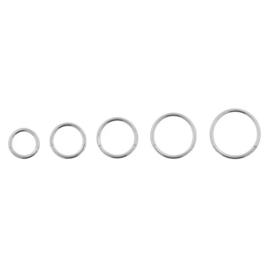 Click Ring Piercing - Chirurgisch Staal Zilver