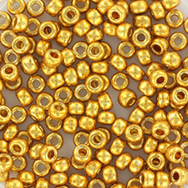 Miyuki Rocailles 3 mm Duracoat Galvanized Gold 4202