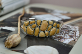 Jaspis Organic Stones Bangle Sterling Silver
