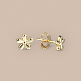 Golden Flower Studs Gold Vermeil