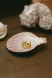 Vine Ear Cuff Gold Vermeil