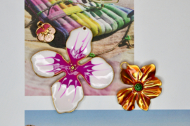 Bloem Bedel Roze - Stainless Steel Gold Plated