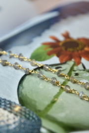 Labradoriet Glow Ketting - Gold Plated