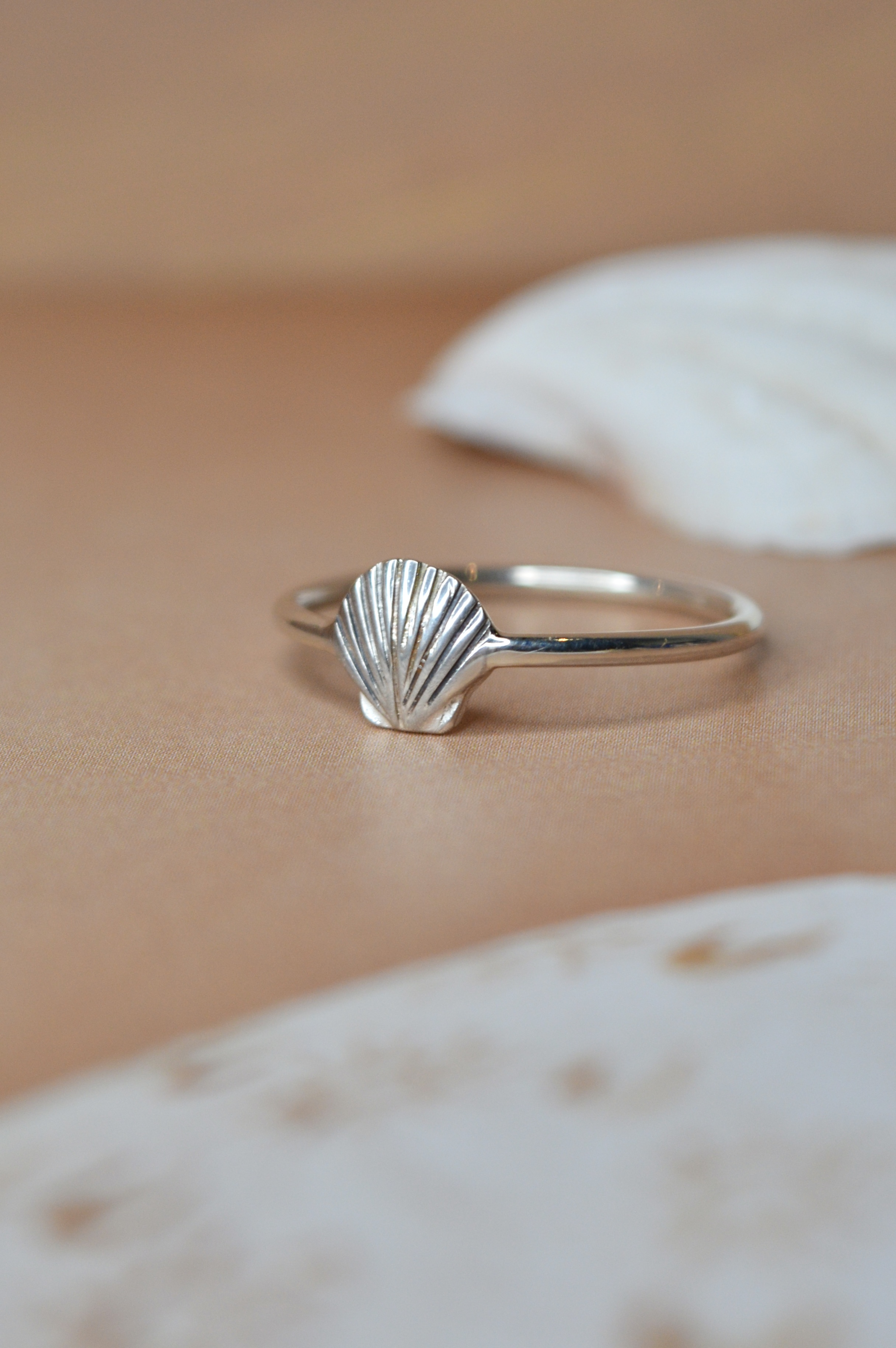 Silver Shell Ring Sterling Silver