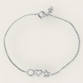 Symbols Bracelet Sterling Silver