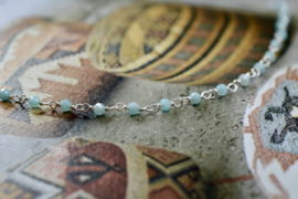 Amazonite Harmonic Necklace Sterling Silver