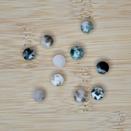 Agaat Facet Coin Kralen (10 pcs)