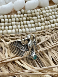 Spirit Eagle Turquoise Ring Sterling Silver