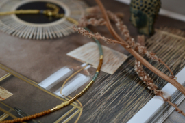 La Tarifa Natural Beaded  Set / Brown Gold