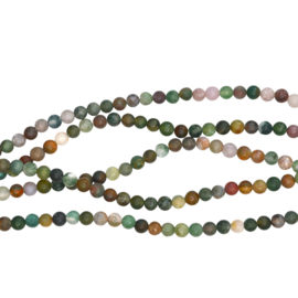 Indiaas Agaat Frosted 4 mm Kralen