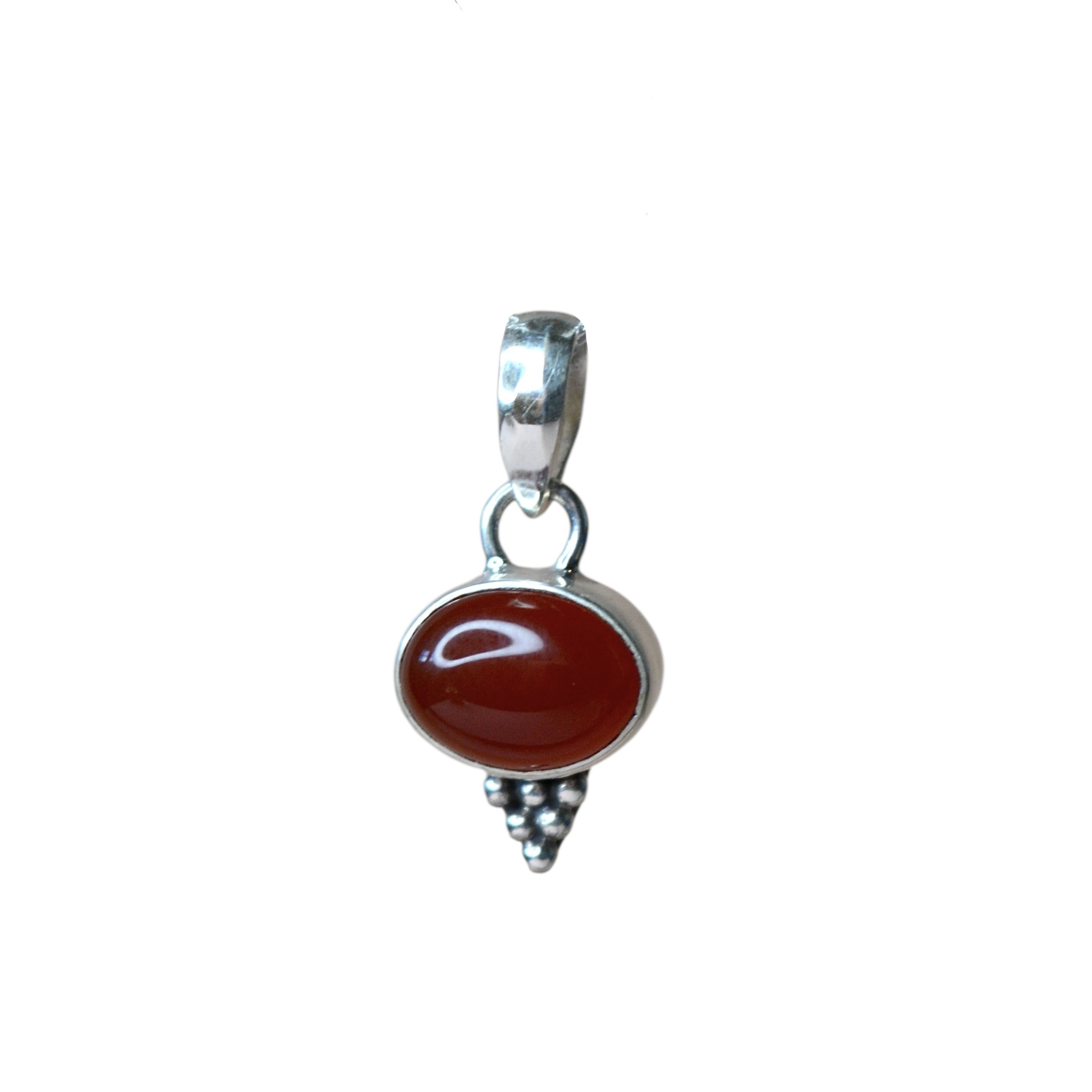 Carnelian Jawan Pendant Sterling Silver