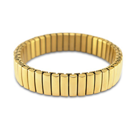 Elastiek Bangle - Stainless Steel Goud
