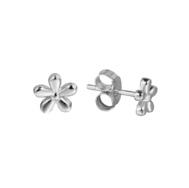 Silver Flower Studs Sterling Silver