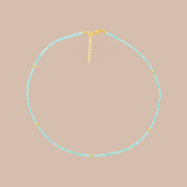 Apatite Beaded Gold Vermeil Necklace