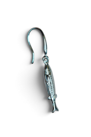 La Sardina Single Earring  - Silver Plated
