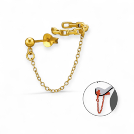 Horseshoe Ear Stud/ Cuff Gold Vermeil
