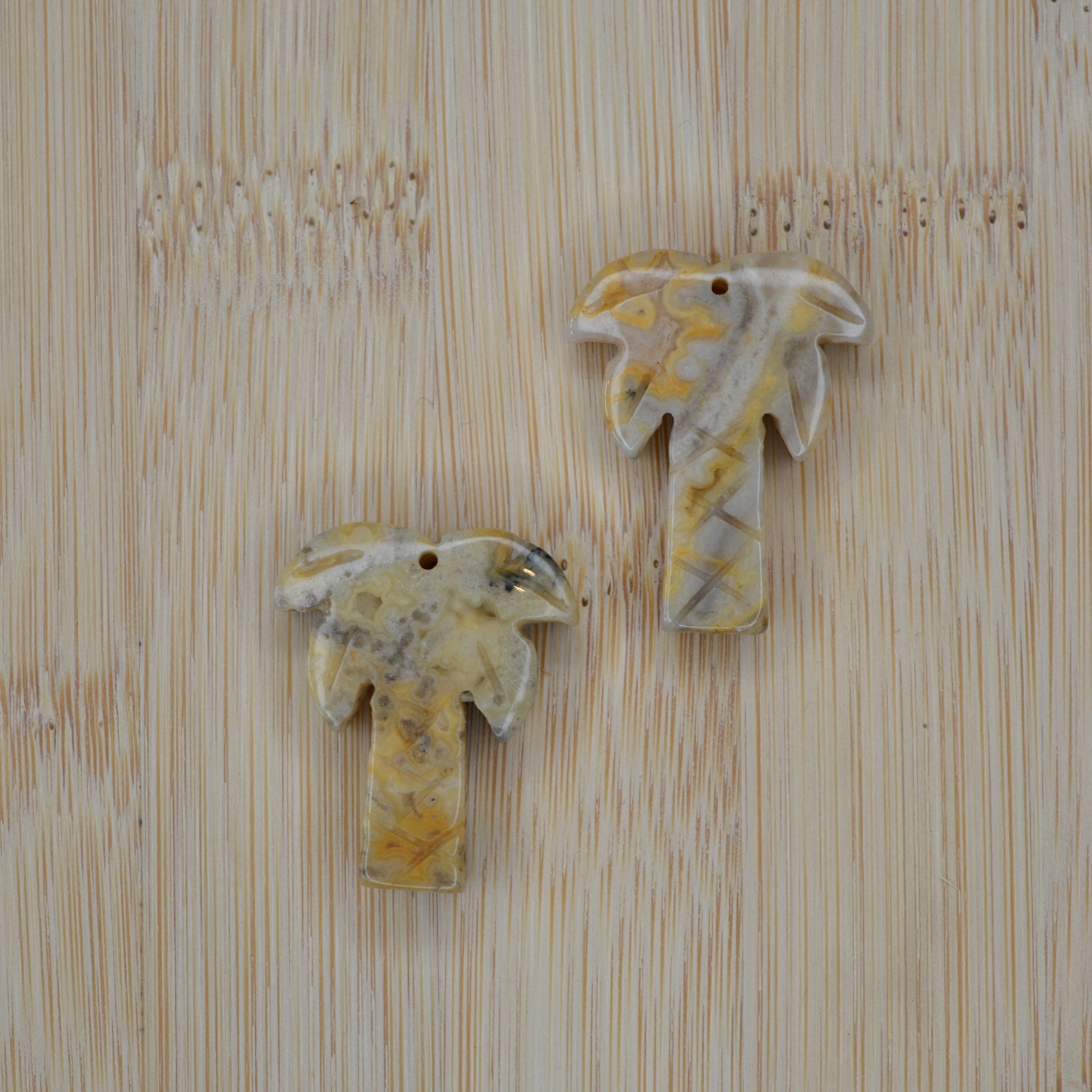 Agate Palm Pendant