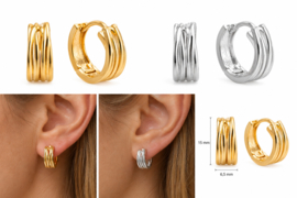 Livia Hoop Oorbellen - Gold Plated