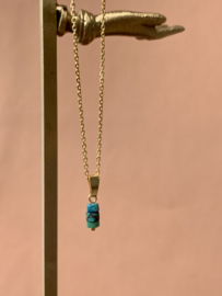 Turquoise 3-Stone Pendant