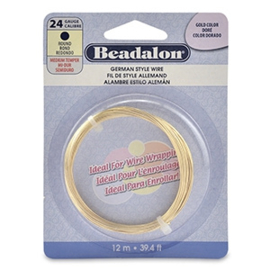 Beadalon Buigdraad 24 Gauge Round Gold (0.51 mm)