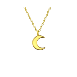 Moon Necklace Gold Vermeil