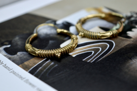 Gypsy Hoop Earrings Brass