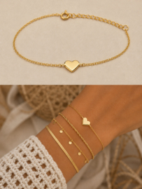 Heart Bracelet - Gold Vermeil