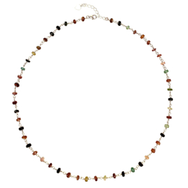 Tourmaline Necklace Sterling Silver