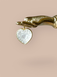 Gemstone Heart Pendant Gold Vermeil
