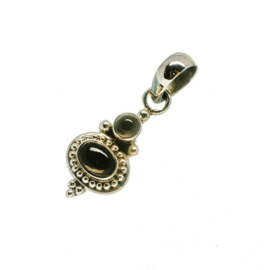 Black Onyx Pendant Sterling Silver