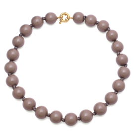 Grey Resin Beads Necklace