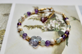 Amethyst Butterfly Bracelet