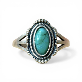 Boho Mojave Turkoois Ring - Sterling Zilver