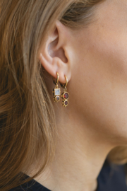 Celestial Nightfall Oorbellen - Gold Plated